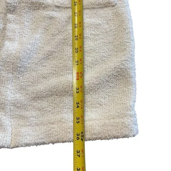 ADIDAS Originals Womens Velour Layering KIMONO Sz XS Wonder White Pockets Poly - Picture 13 of 14